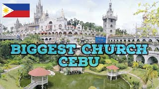 The Biggest Church In Cebu, Philippines. The Amazing Simala Shrine In Sibonga Has Beautiful Gardens.