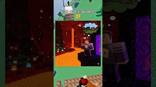 What If You Got Trapped In The Nether? 💀 #minecraft #roblox #shorts