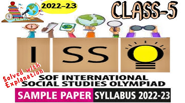 ISSO Social Studies Olympiad Class 5 Sample Paper 2022-23#sof #isso #class5sst #socialstudies #sst
