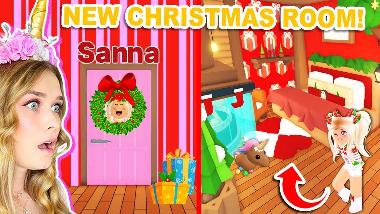 I Built A CHRISTMAS ROOM For ME In Adopt Me! (Roblox)