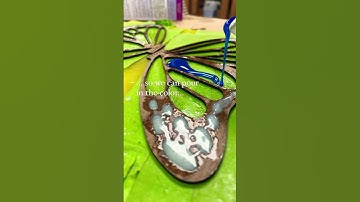 Filling Laser Cut Butterfly Wings with Resin