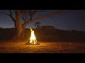 4k Campfire at Night | Australian Outback