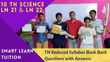 10th Science Reduced Syllabus Ln21 & Ln22  Book Back Questions with Answers