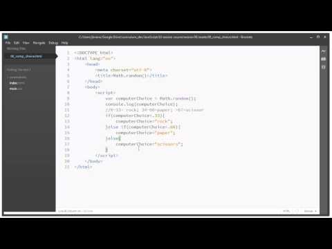 JavaScript Rock Paper Scissors Part 02