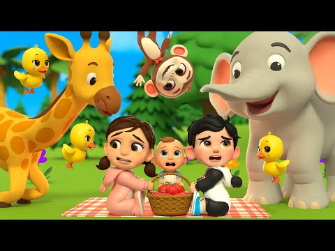 Eeny Meeny Miny Moe Kids Song With Safari Animals LuLu Melon Newborn Toddler Nursery Rhymes 