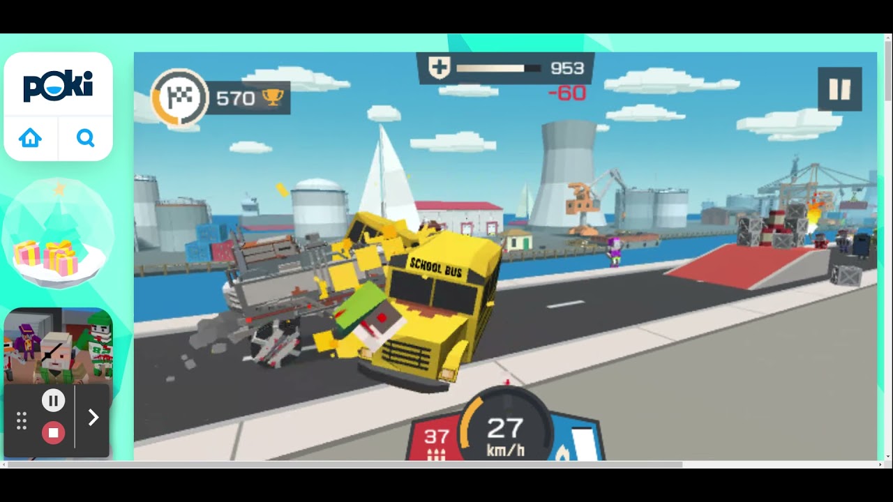 ZOMBIE DERBY: BLOCKY ROADS - Play Online for Free!