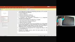 Income from Salary Practical Problem, Unit-2, B.Com-3rd Year, Group I, Paper 1.