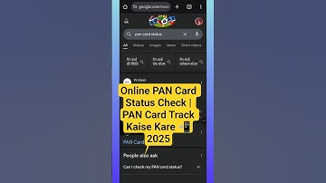 PAN Card Status Check करने का आसान तरीका | PAN Card Online2025✅#pancard#digitalindia