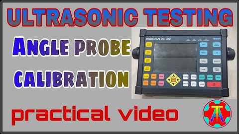 Ultrasonic testing V2 block Calibration.Part-2  Ultrasonic machine calibration from V2 block UT