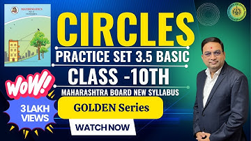 Circle Basics of Practice Set 3.5 Class 10th Maharashtra Board New Syllabus Part 7
