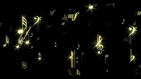 Music Notes - Glittreing Flow - Background Loop