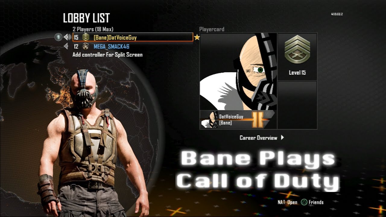 Bane Plays Call of Duty! - YouTube