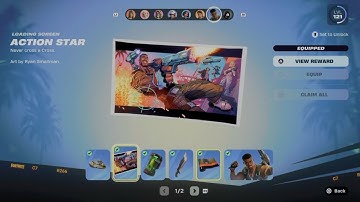 How to Unlock Action Star Loading Screen in Fortnite | Battle Pass Rewards Page 1