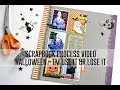 Scrapbook Process Video - Tuesday Morning Stash Bust /Halloween