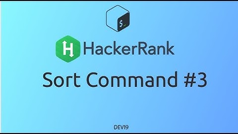 #30 Sort Command #3 | HackerRank Linux Shell #shellscripting #hackerrank #coding  #875