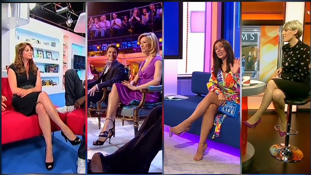 Legs And Heels Battle, Suzi Perry VS Kym Marsh VS Steph Mcgovern VS Denise Van Outen HD Video