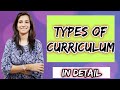 Types of curriculum  curriculum studies  bedmedugc net education  inculcate learning 
