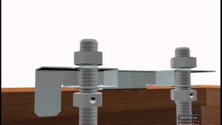 Steel Strong-Wall® SSWTBL Brick-Ledge Template Installation