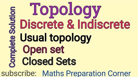 Topological Space. Open & Closed Set. Usual Topology with Def and Examples in urdu