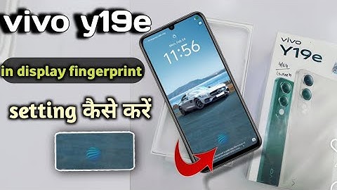 Vivo y19e in display fingerprint setting kaise kare|| vivo y19e display fingerprint