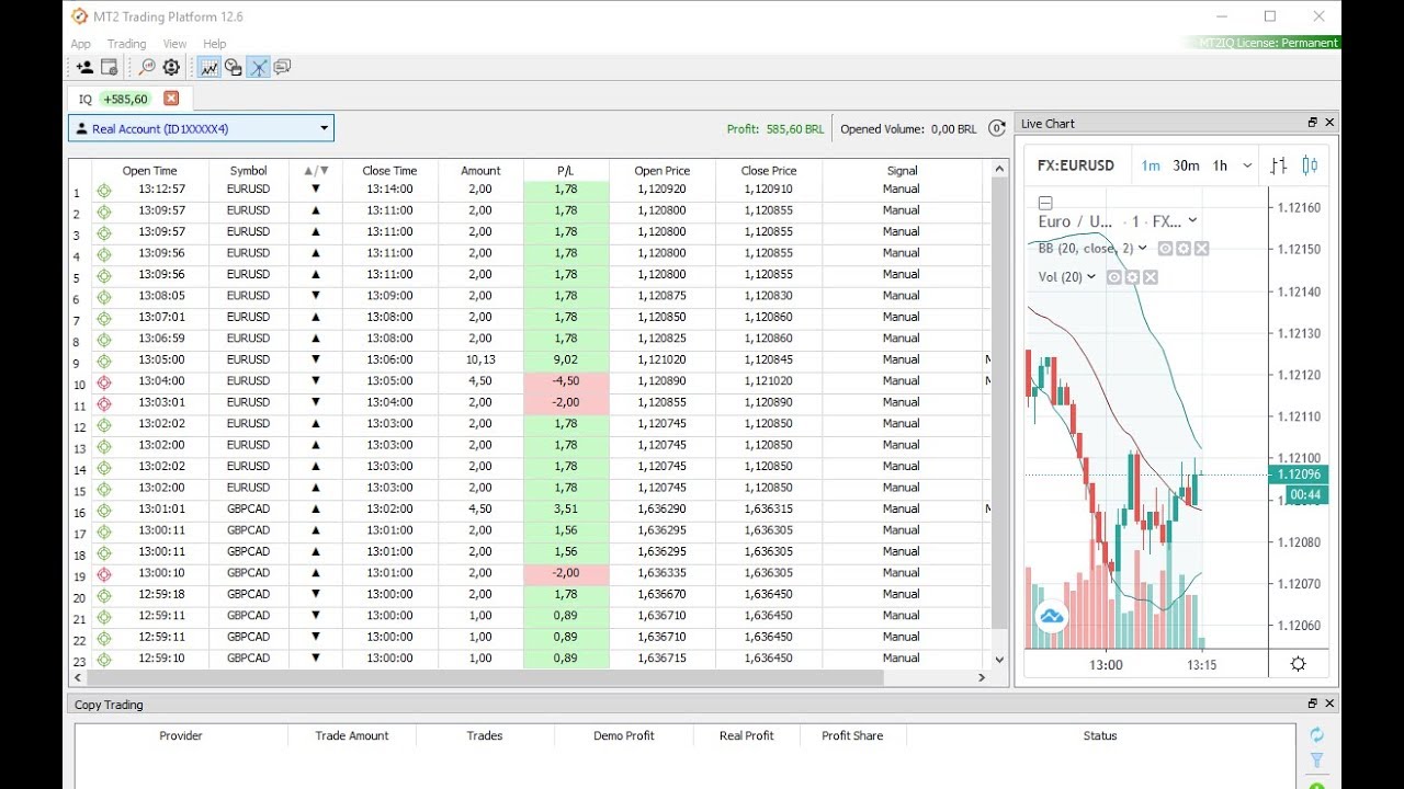 binary options live trades