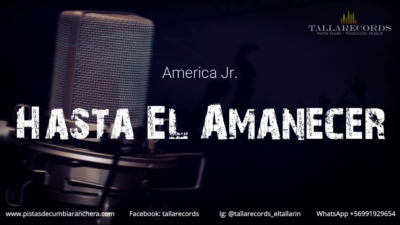 Hasta El Amanecer - KARAOKE en Cumbia Ranchera - Pista Instrumental + Letra