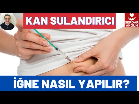 Kan sulandırıcı iğne nasıl yapılır? Nereye yapılır?, Sağlık Videoları, Prof.Dr.Serdar Akgün