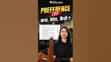 CLAT 2025 Preference List Details! #clat2025