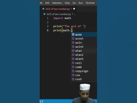 GCD of two numbers using Python #python - YouTube