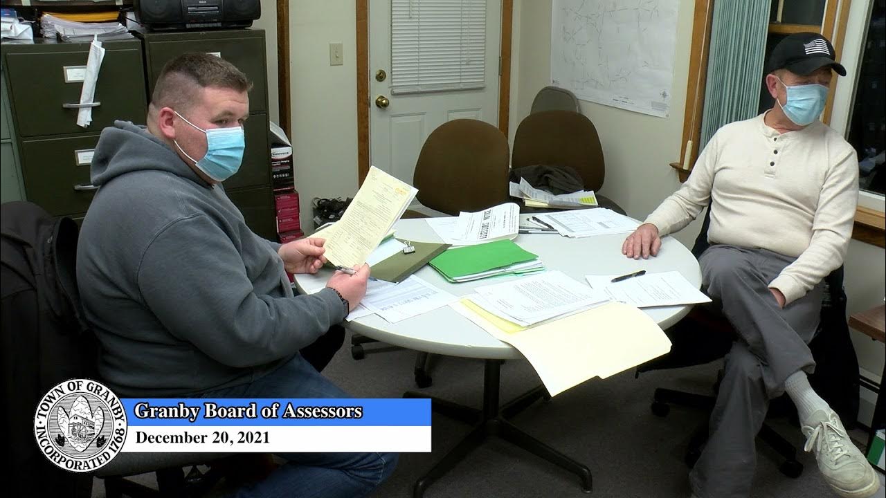 GRANBY MA Board of Assessors 122021 YouTube