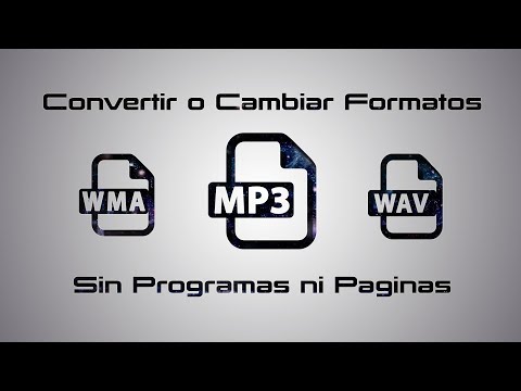 Video: Cómo Cambiar El Formato De Archivo A Música