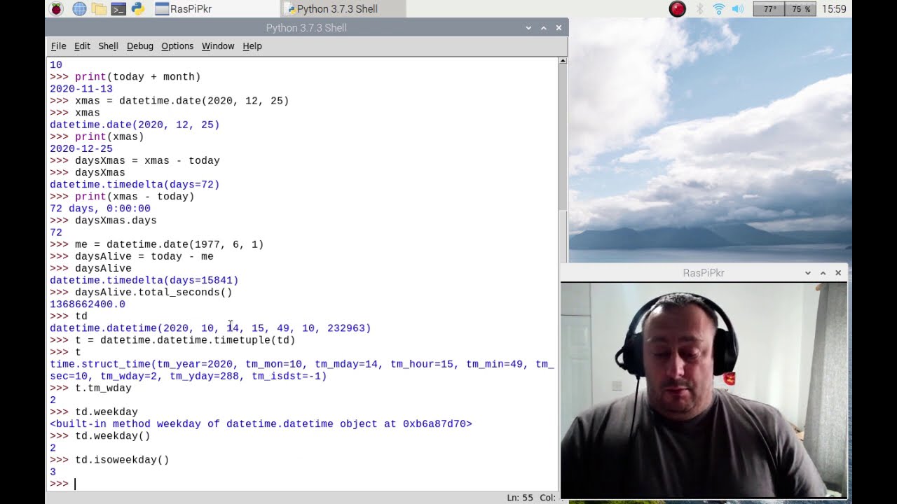 How to use datetime library in Python on your Raspberry Pi Raspbian, Raspberry Pi OS or Linux. - YouTube How To Use Datetime Library In Python On Your Raspberry Pi Raspbian, Raspberry Pi Os Or Linux. - Youtube