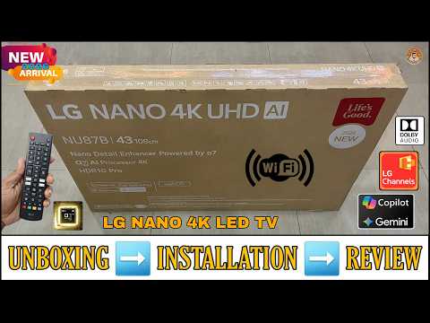 LG 43NU875BPLA 2026 || 43 Inch 4K Nano Smart Led Tv Unboxing And Review || LG NANO 4K TV || Best Tv