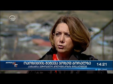 ბრიუსელში ჟოზეფ ბორელის განცხადება დაიწუნეს და გააკრიტიკეს თბილისში ოპოზიციის წარმომადგენლებმა