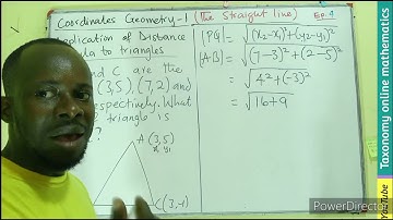 Application of Distance Formula to Determine the type of Triangles || Coordinates Geometry 1