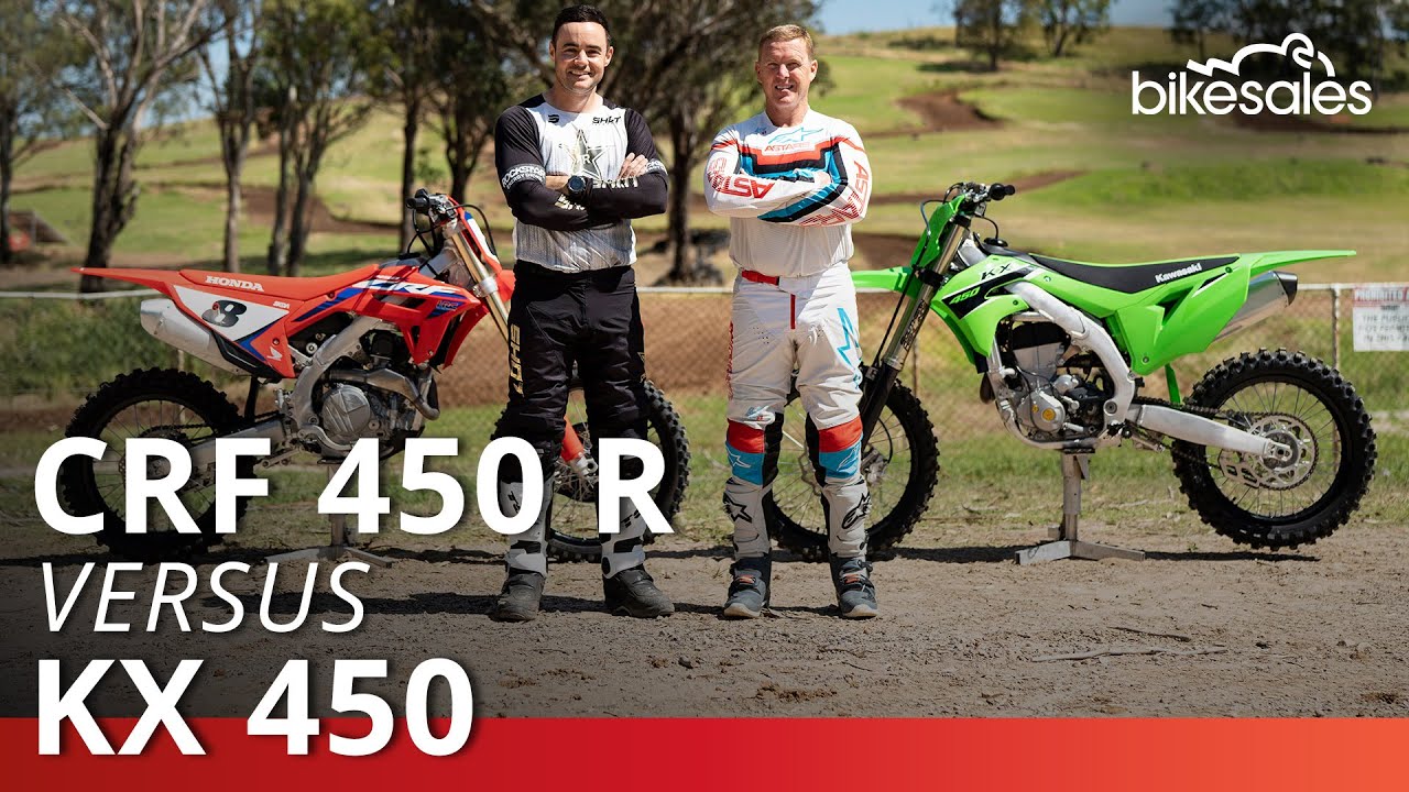 Honda CRF450R v Kawasaki KX450 2023 Comparison