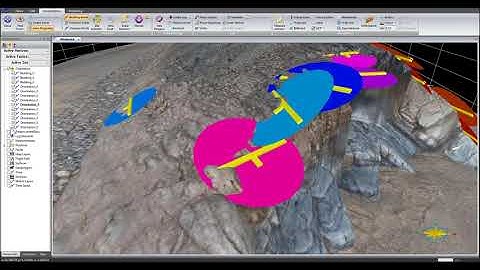 Digitising 3D outcrop data using VRGS software