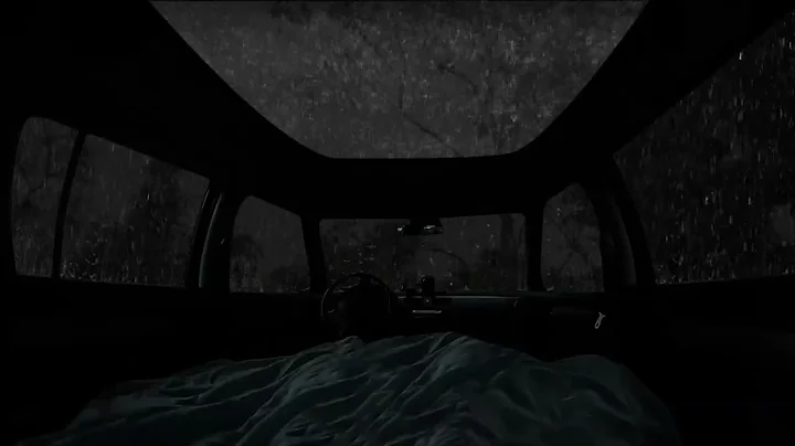 Leave It All To Sink Into Heavy Rain And Thunderstorms - Relax And Sleep In Cozy Car🌧️Car Camping