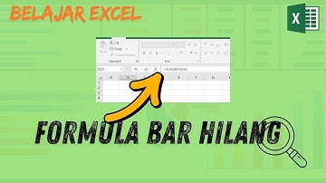 GAMPANG!!  Cara Menampilkan Formula bar Yang Hilang Di Microsoft Excel