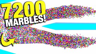 I Sent 7200 MARBLES Down This INSANE Marble Run!!! - Marble World