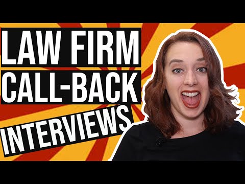 Law Firm Interviews Call-Back Interviews thumbnail