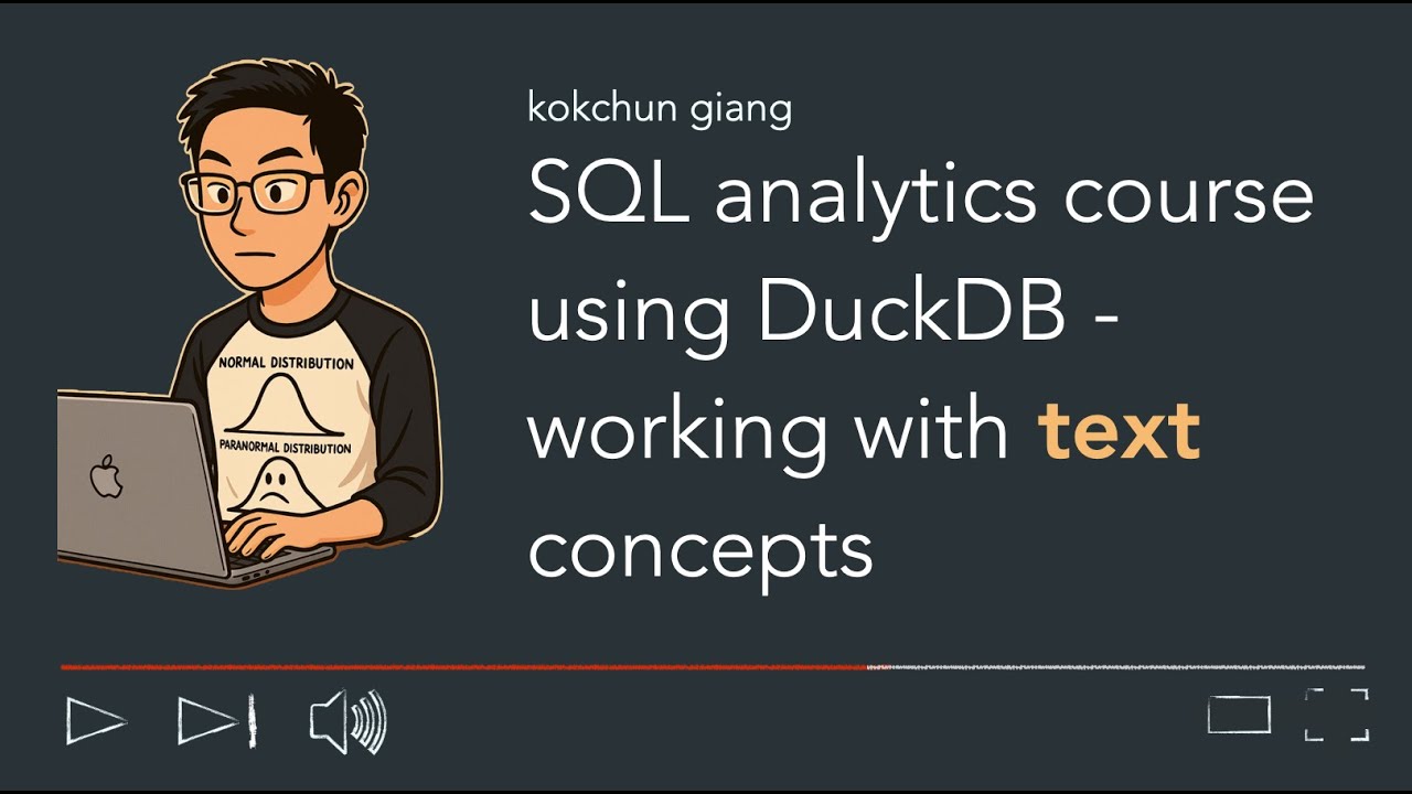 SQL analytics course with DuckDB - strings concepts - YouTube