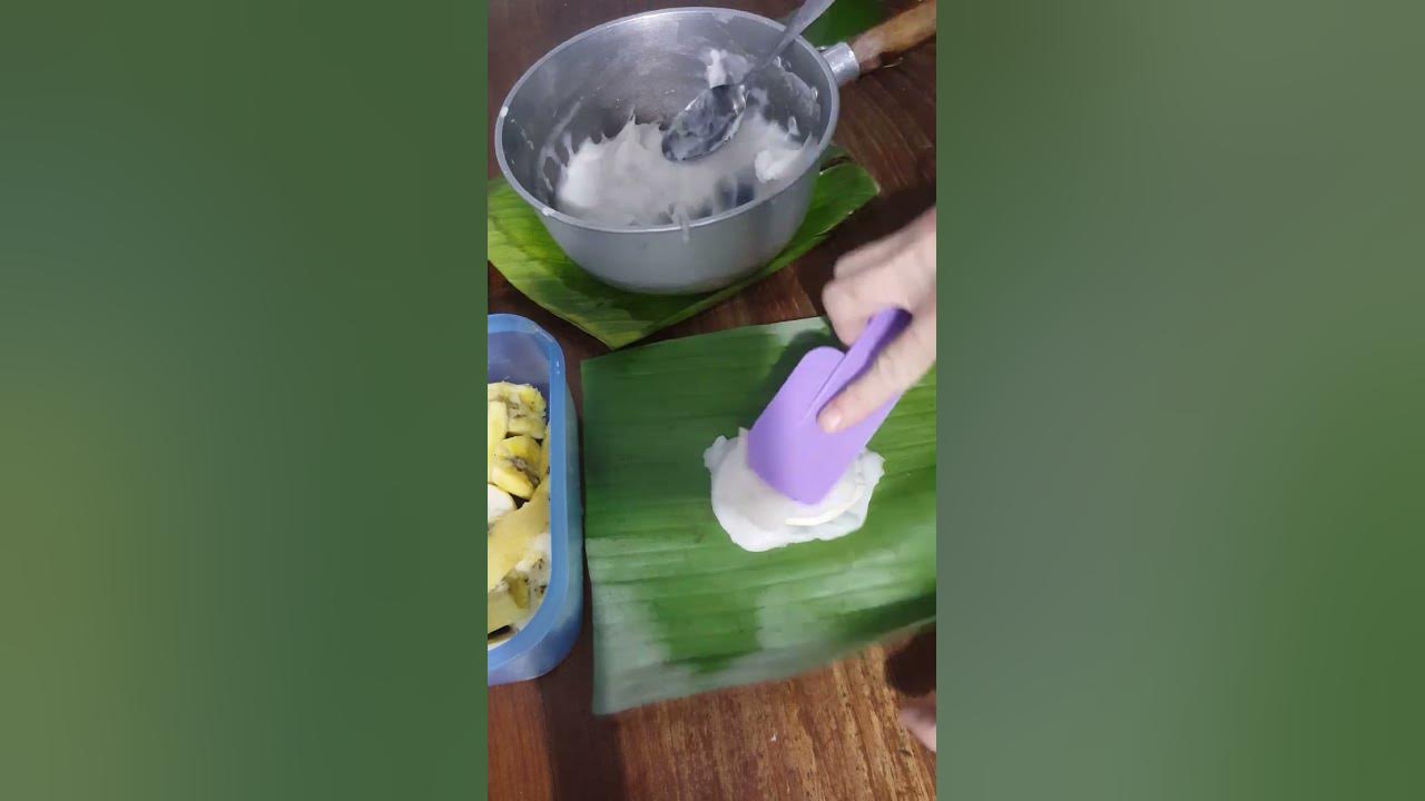 Cara Membungkus Kue Pisang/Nagasari Isi Pisang Daun#shorts Cara Membungkus Kue Pisang/Nagasari Isi Pisang Daun#shorts
