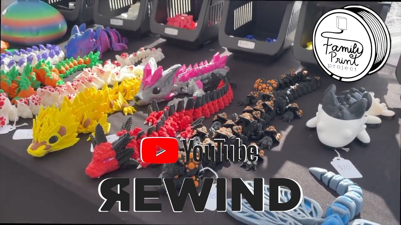 Видеоблог о бизнесе в сфере 3D-печати, эпизод 60 | Семейный проект печати (YouTube Rewind)