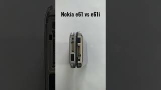Nokia e61 vs e61i (size) #nokia #nokiasmartphones #e60 #samsung #iphone #oldphone #vintagephone