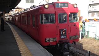 【名古屋行き最終列車系統板】名鉄6000系6036f 急行内海行き 大江駅発車