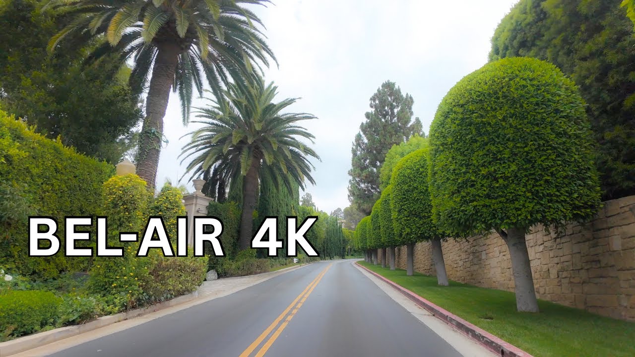 По секретным дорогам Бел-Эйра, Лос-Анджелес — 4K 60FPS
