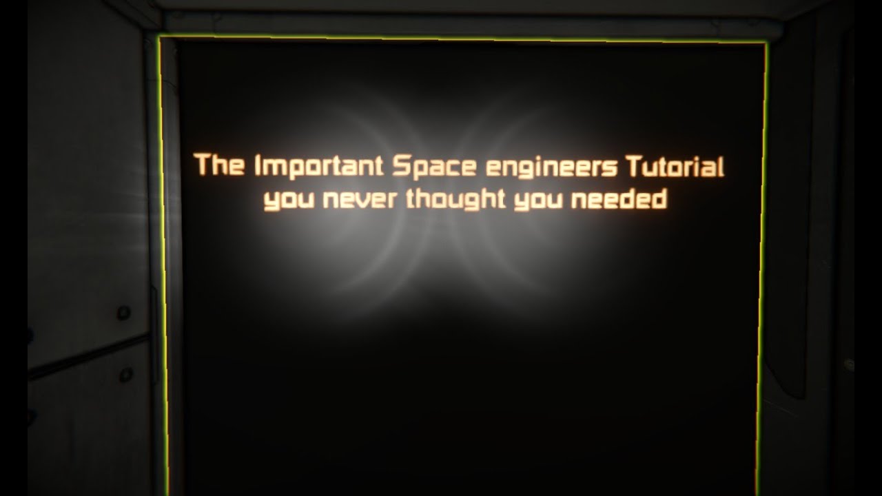 Space Engineers tutorial Peaceful settings - YouTube