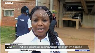 Zimbabwe Chaos Erupts At Consutional Amendment Hearing