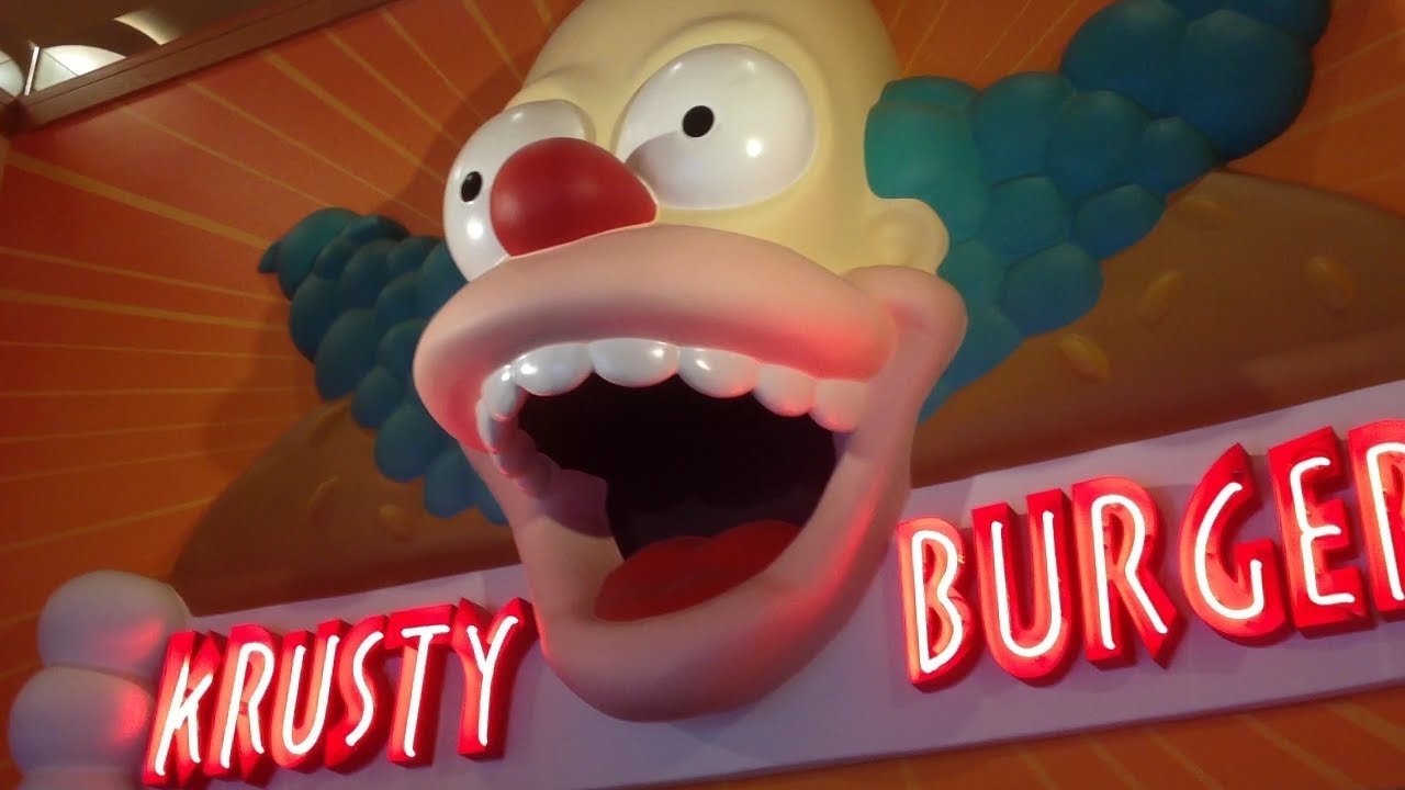 Simpsons Land Krusty Burger Krusty Burger Universal YouTube